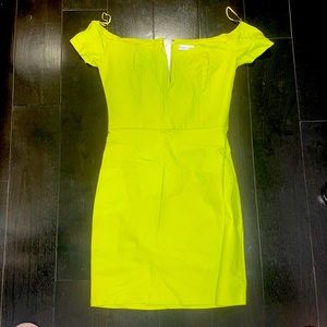 Neon body on dress